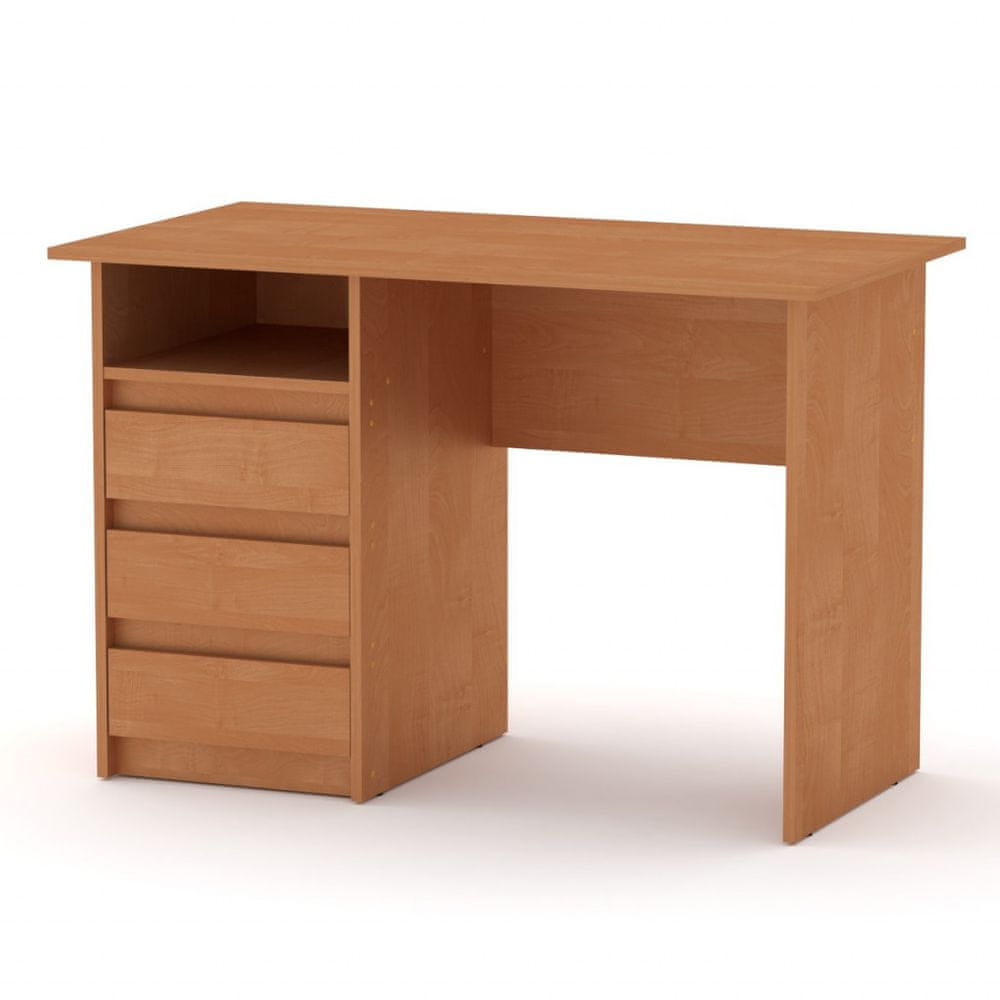 eoshop Písací stôl DEKAN ABS (Farba dreva: jelša)